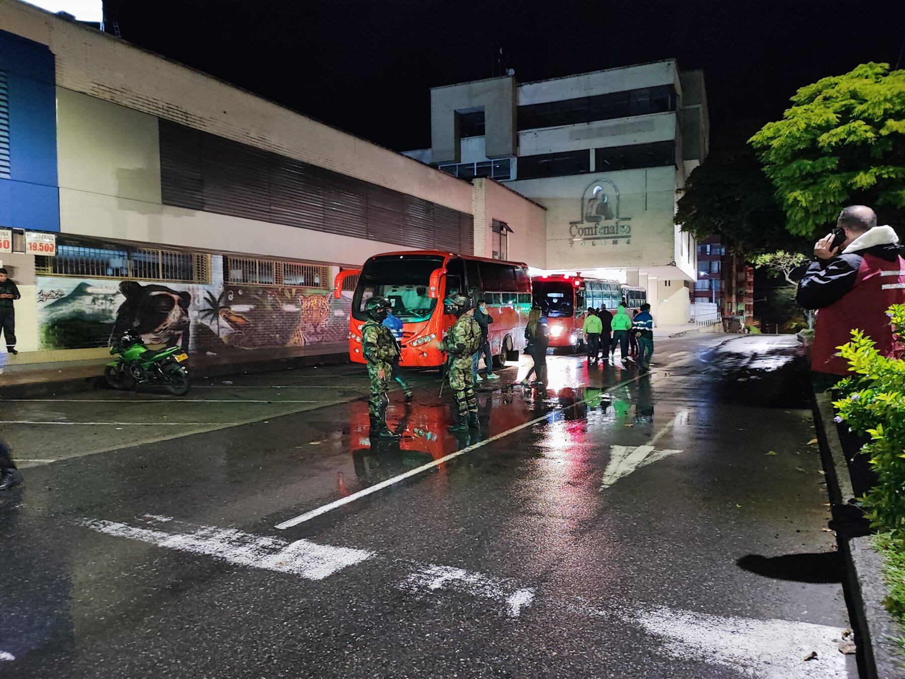 Protesta del sector transporte en Ibagué