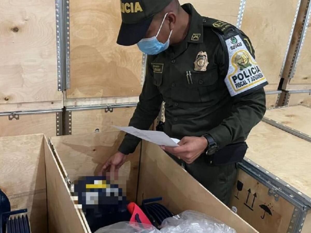 Hallaron contenedor con maquinaria industrial de contrabando en Cartagena