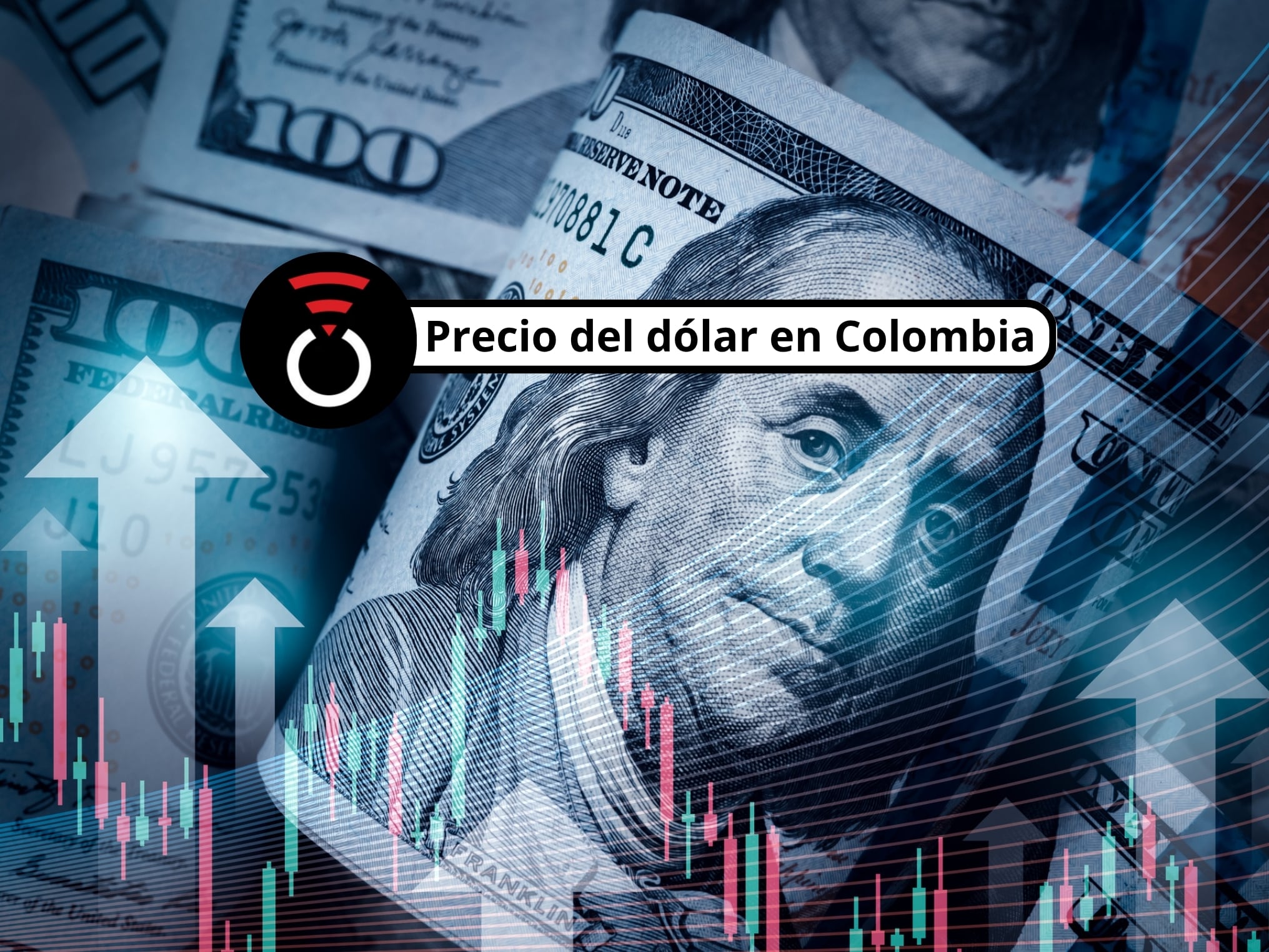 De fondo: Imagen ilustrativa del dólar estadounidense, tomando como referencia el billete de 100 dólares, donde está Benjamin Franklin. Sobre esta imagen hay un fondo translúcido de estadísticas económicas (Crédito: Getty Images)