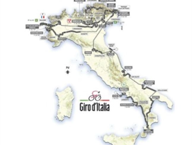 Calendario del Giro de Italia 2013