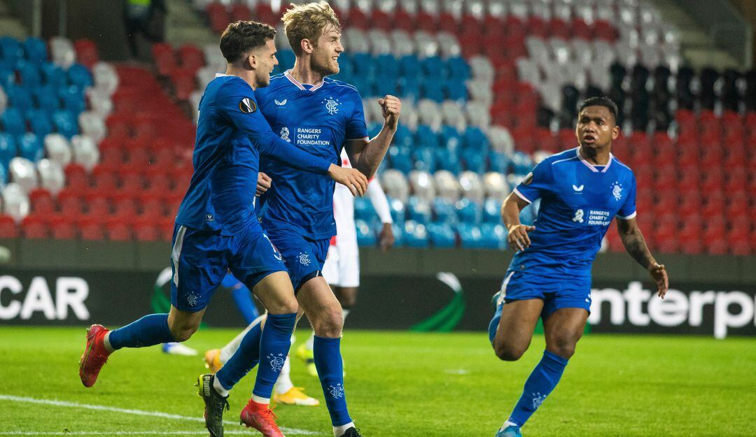 Rangers empató el partido de ida por los octavos de final de la Europa League