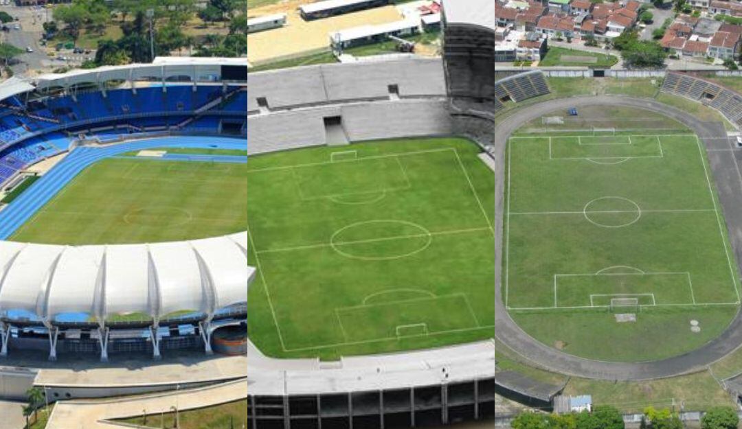 Estadio Olímpico Pascual Guerrero, Estadio Deportivo Cali y Estadio 12 de Octubre