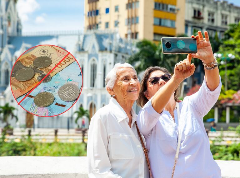 Mamá e hija pasando un rato feliz en el centro de Cali (Getty Images)