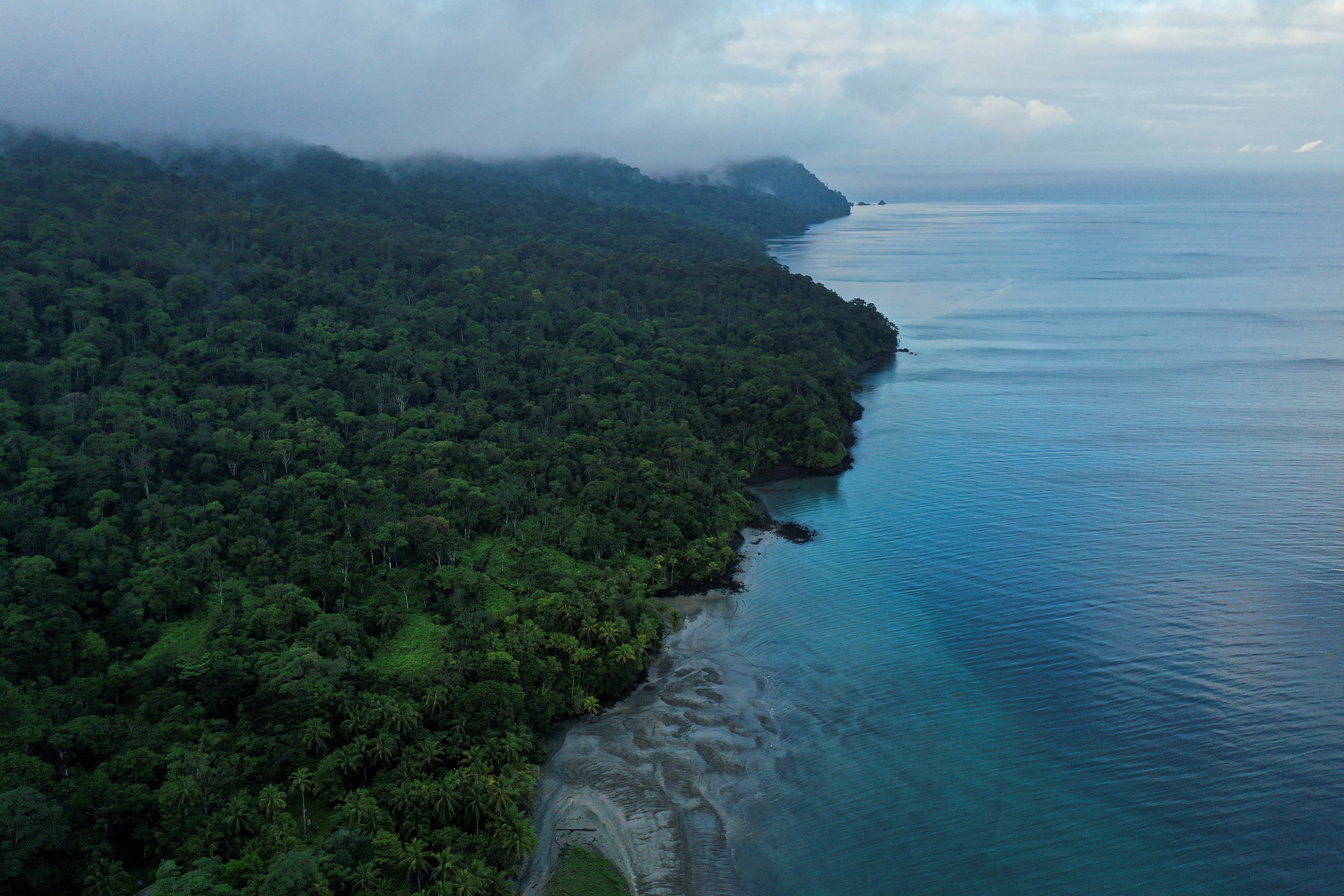 Vista aérea de la costa colombiana. 
(Foto:   LUIS ROBAYO/AFP via Getty Images)