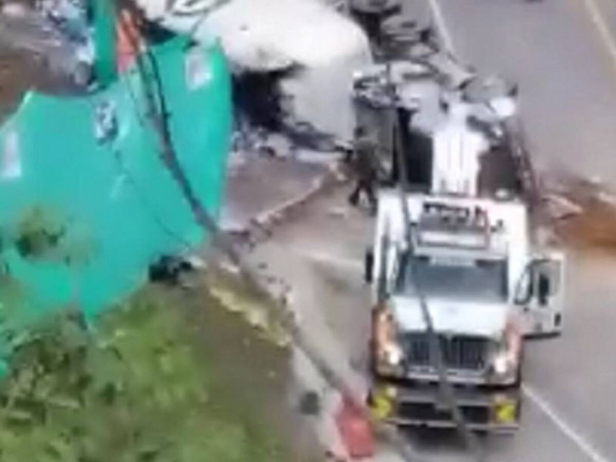 Primer accidente tras la puesta en funcionamiento del puente Yarumo Blanco