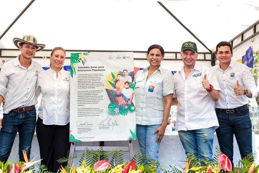 Con energía solar comerciantes de Sincelejo ahorraran más del 60% en facturas de energía