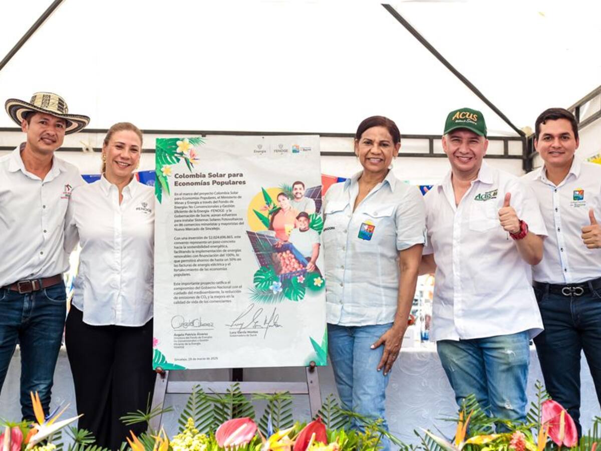 Con energía solar comerciantes de Sincelejo ahorrarán más del 60% en facturas de energía