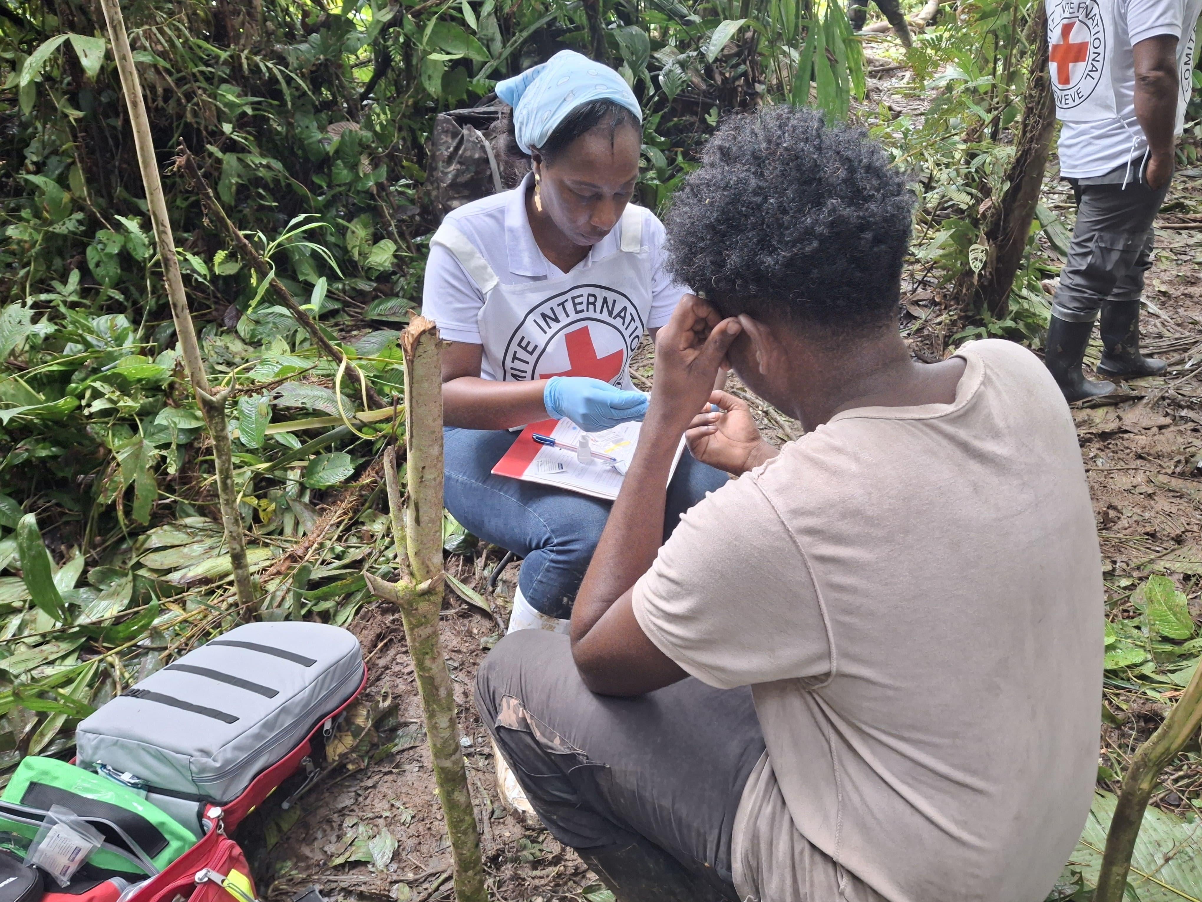 Liberado en Chocó por el Clan del Golfo- foto CICR