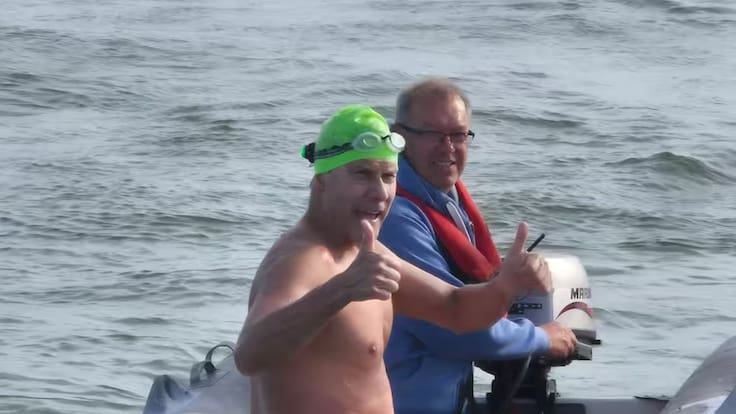 Jorge Ignacio Ángel, el colombiano que cruzó nadando el Canal de la Mancha: “Me preparé seis meses”