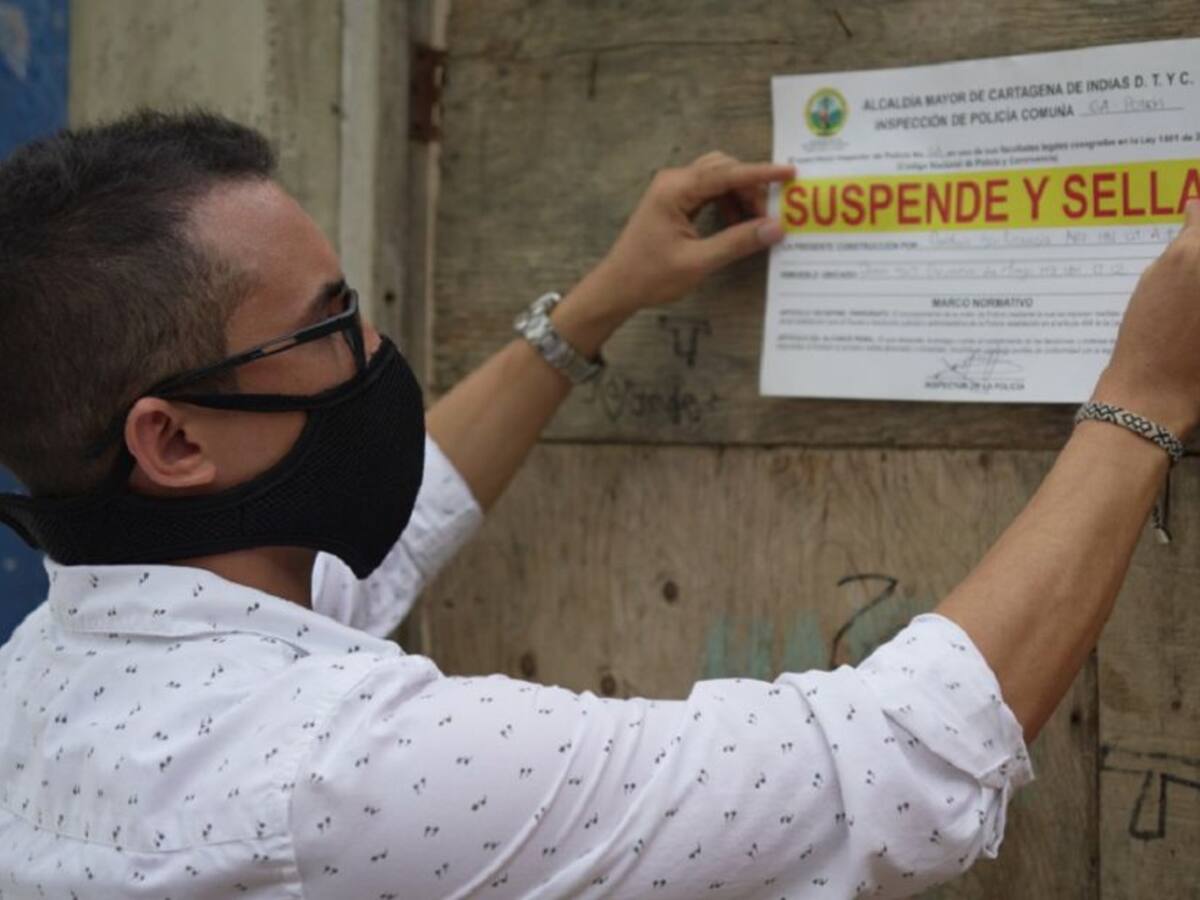 Sellaron obra sin licencia de construcción en el barrio El Pozón