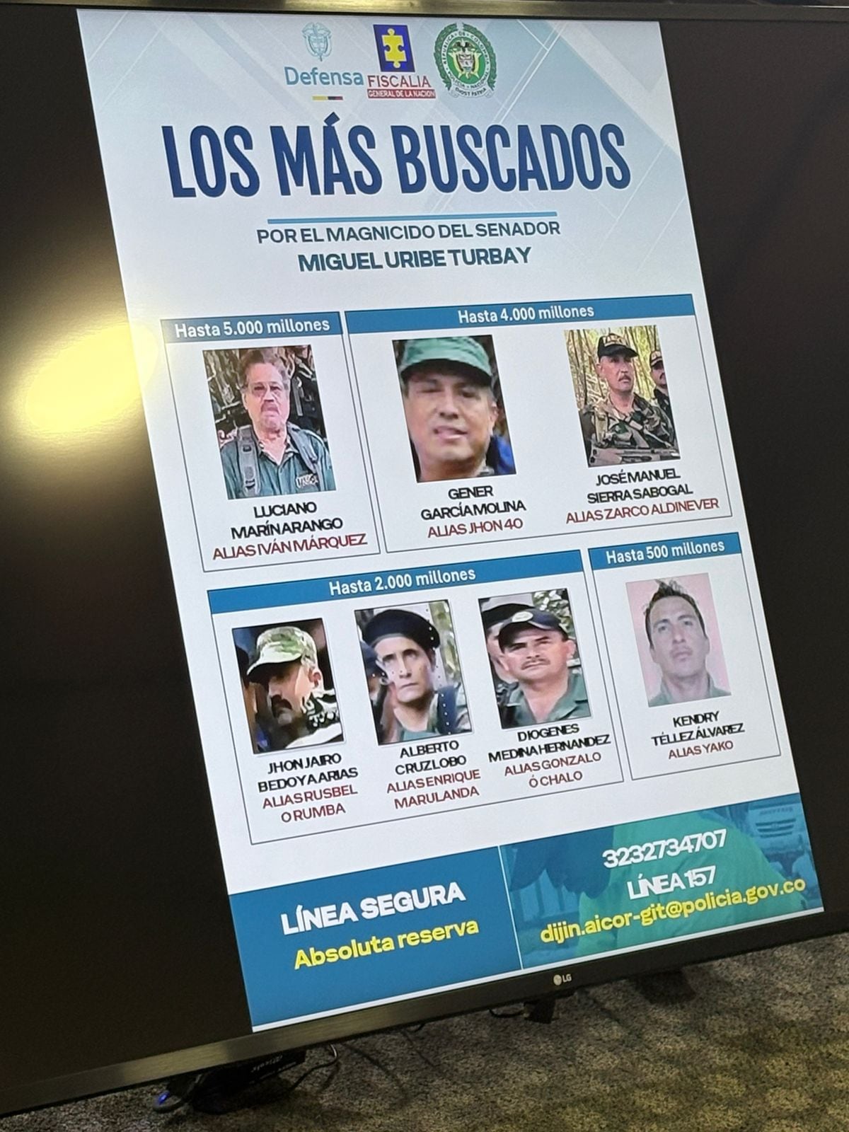 Magnicidio Miguel Uribe: Interpol emitió circular roja contra 7 cabecillas de Segunda Marquetalia