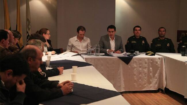 Reunión del ministro de Transporte Jorge Eduardo Rojas. Foto: cortesía Ministerio de Transporte