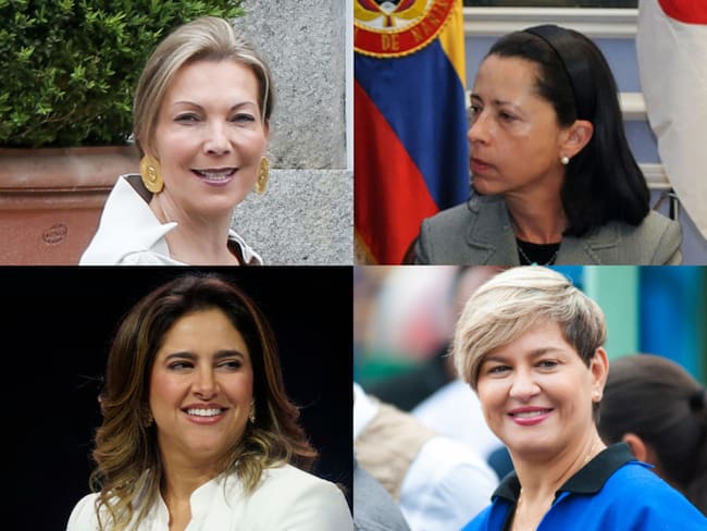 María Clemencia Rodríguez, Lina Moreno, María Juliana Ruiz y Verónica Alcocer.