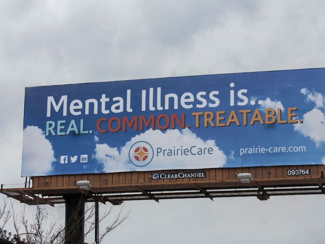 La enfermedad mental es real, común y tratable, dice valla en EE.UU.