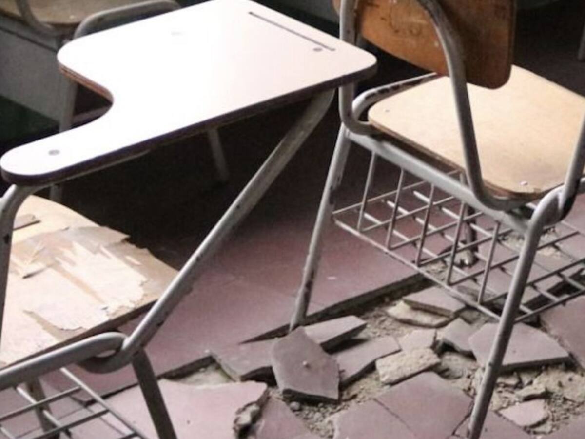 Colegios públicos de Medellín con graves daños de infraestructura
