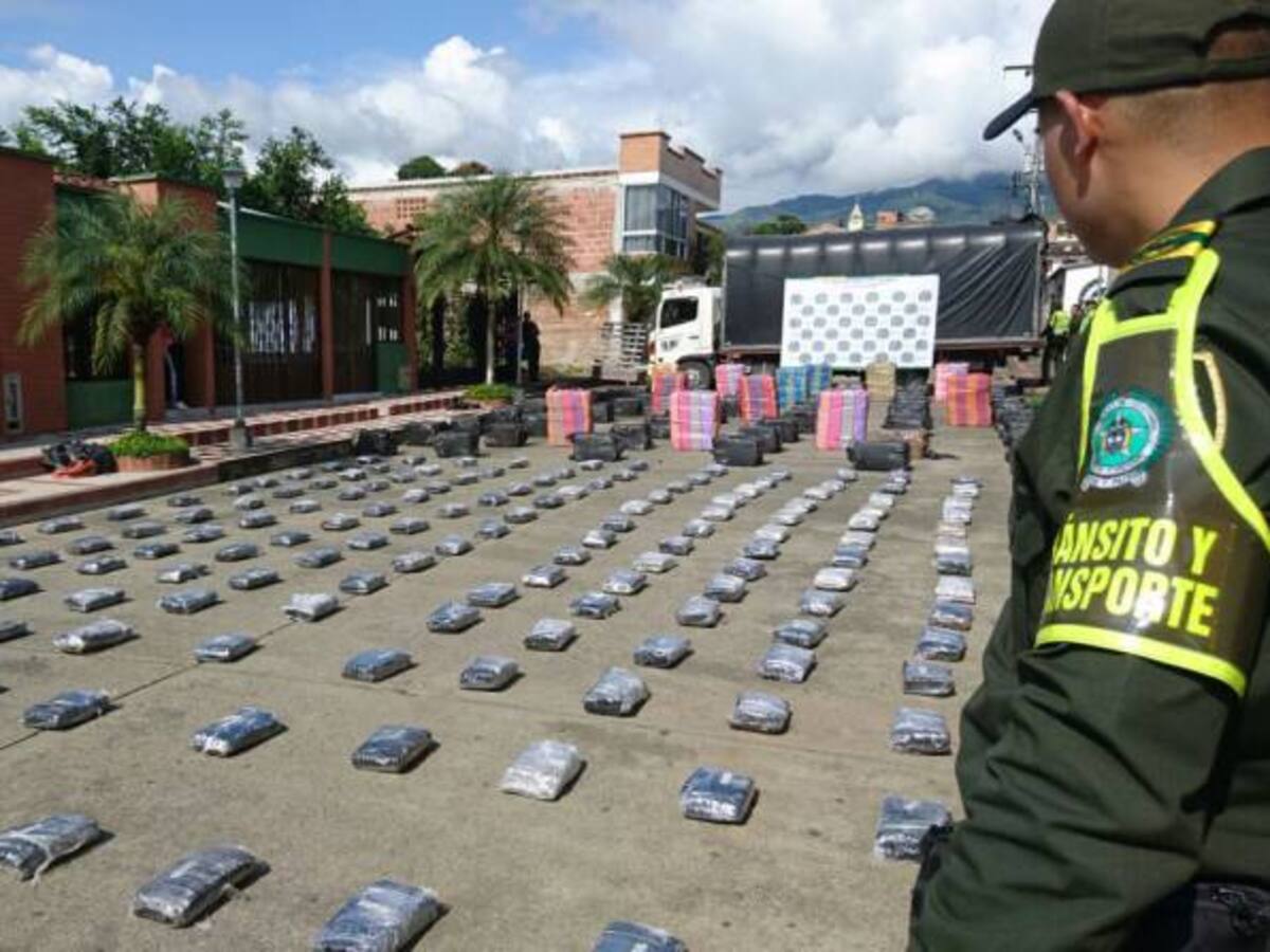 Dos toneladas de marihuana fueron incautadas en vías de Pereira