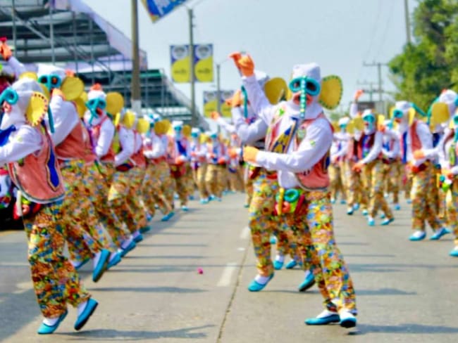 Archivo. Desfile del Carnaval de Barranquilla en la Vía 40.