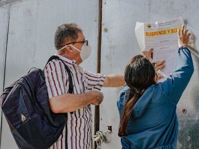 Cuerpo Élite suspende tres obras en el barrio Pie de la Popa en Cartagena