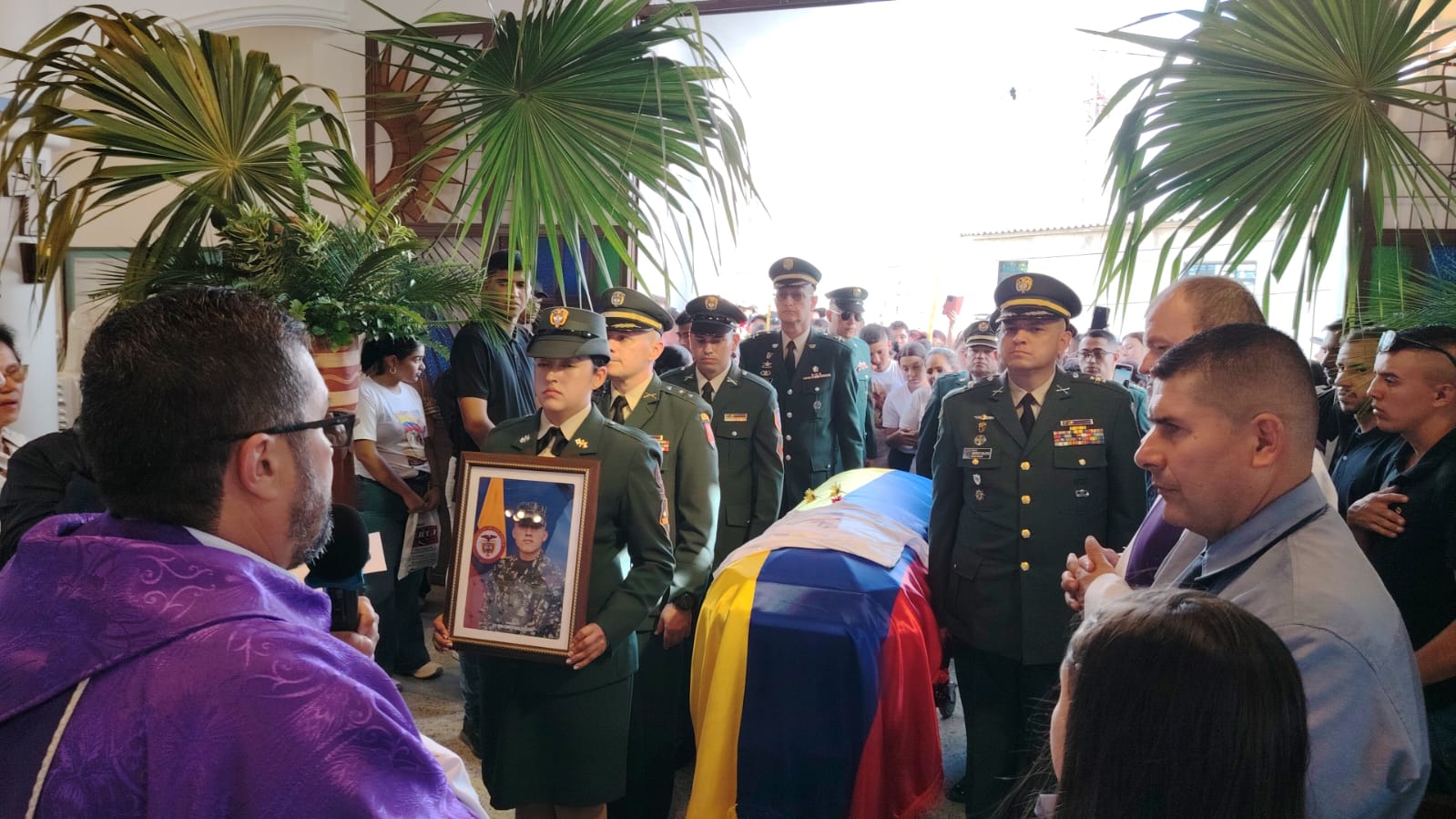 Despiden con honores a soldado ocañero fallecido en accidente aéreo en Putumayo. / Foto: Ejército.