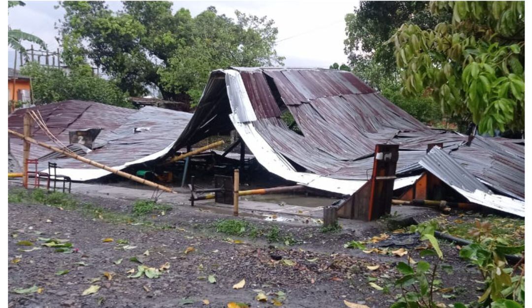 Viviendas afectadas en Muzo 