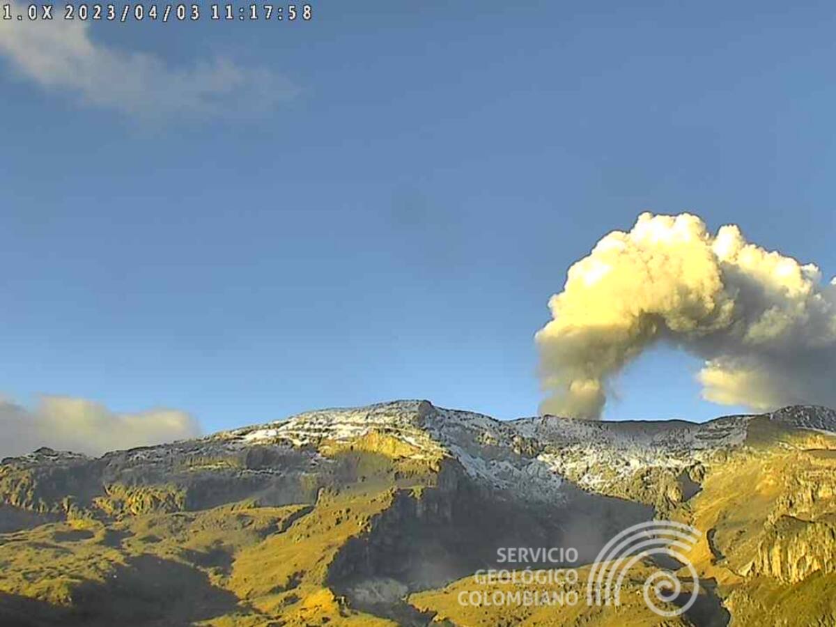 Siete sismos de magnitudes mayores a 2 puntos se han reportado en el Volcán