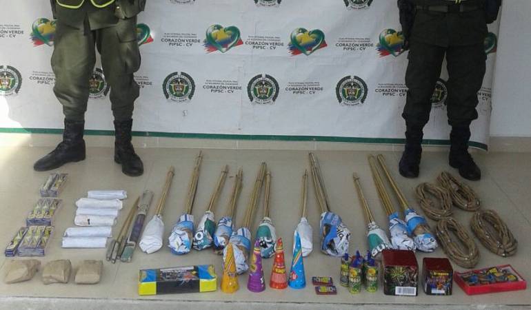 En Caldas intensificaron los operativos para evitar la comercialización de pólvora 