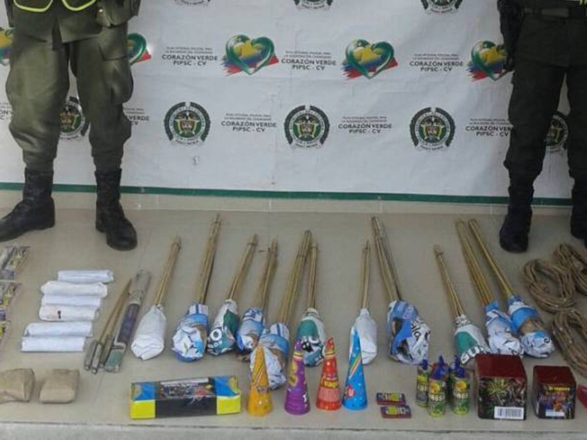 Empiezan las incautaciones de pólvora en Caldas