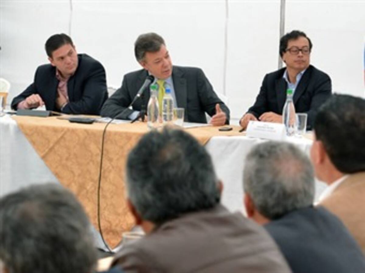 Santos ordenó al comandante de la Policía Metropolitana de Bogotá despachar desde Suba