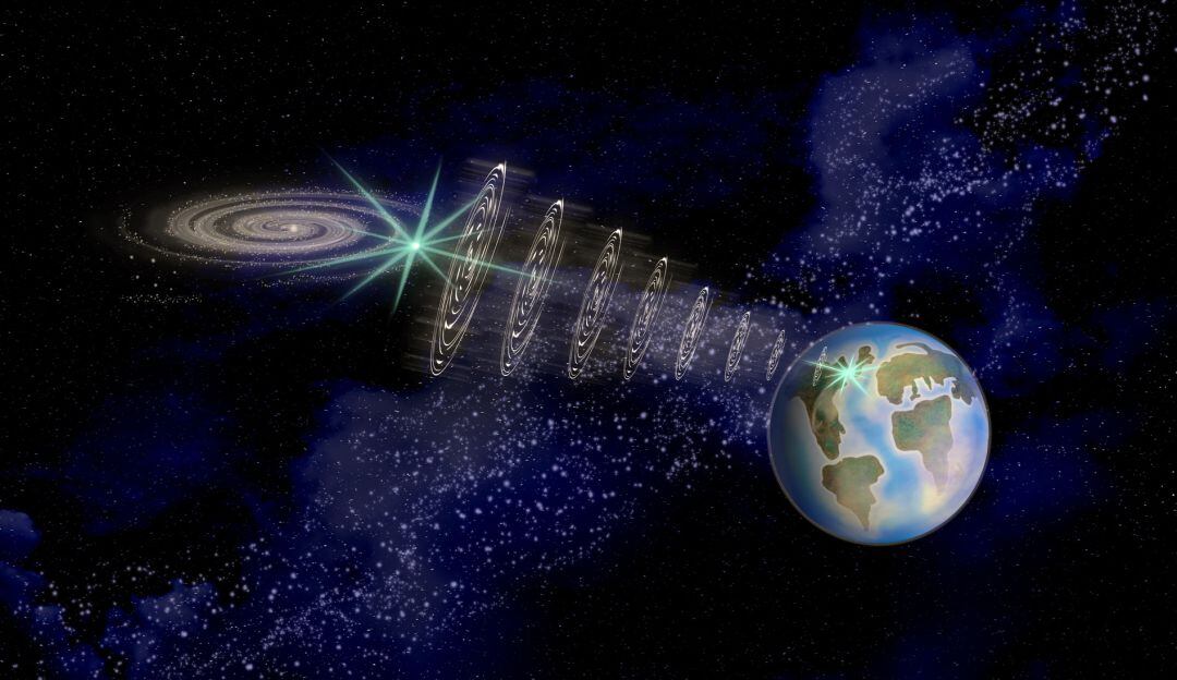 Señal extraterrestre. Imagen referencia.