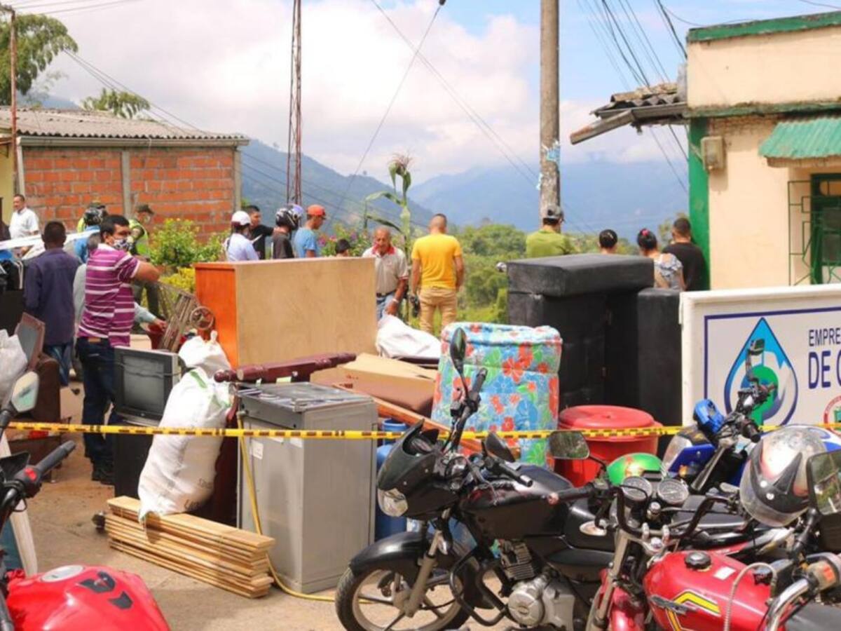 Emergencia en Quinchía: 17 familias perdieron sus viviendas