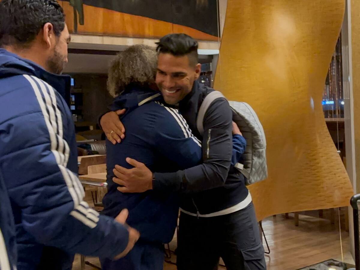 Falcao se unió a la concentración de Millonarios: Así fue su primer encuentro con Gamero