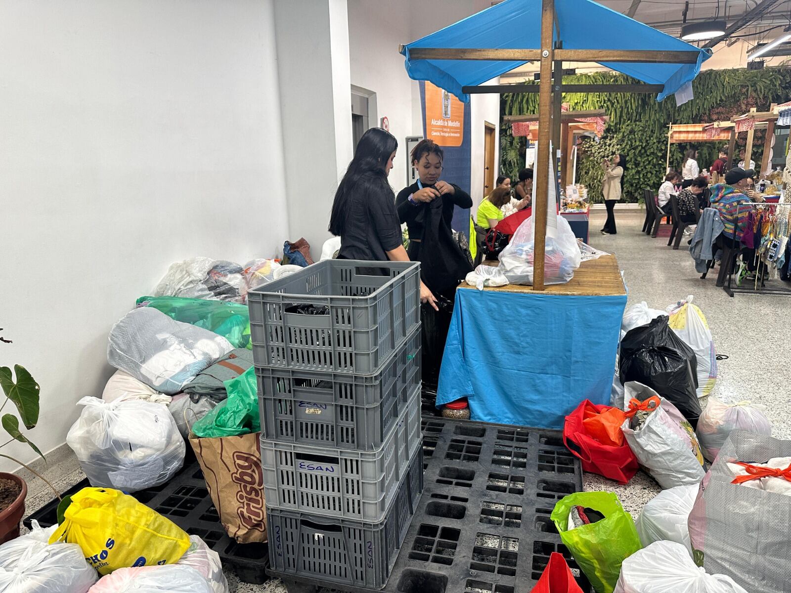 Puntos de donación- foto alcaldía de Medellín
