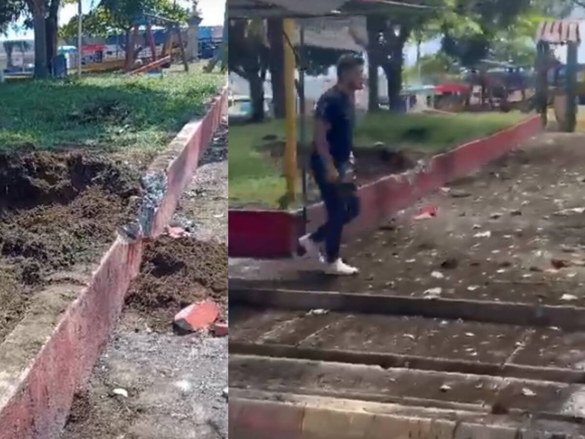 Dos heridos por lanzamiento de explosivo contra el parque principal de El Plateado, Cauca