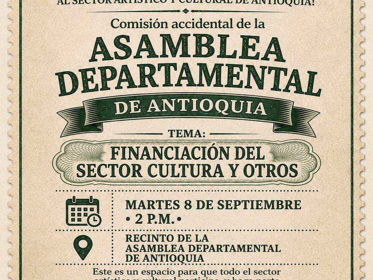 Antioquia abre el debate por la creación de la Estampilla Pro Cultura