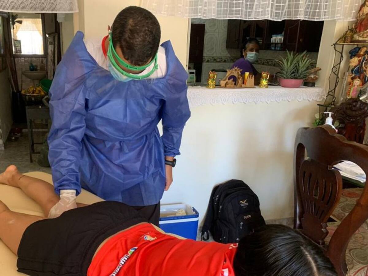 Deportistas “Valle Oro Puro” con atención médica domiciliaria