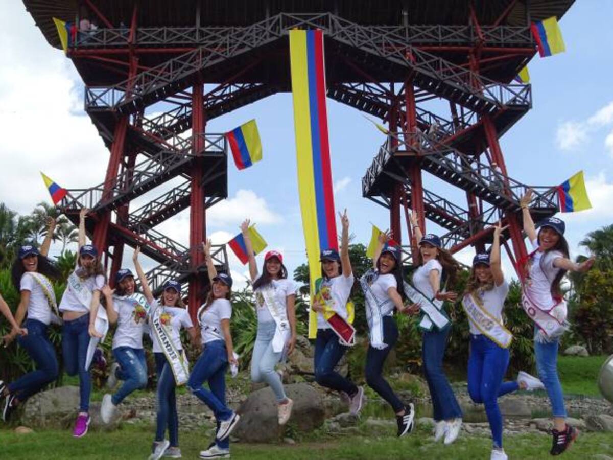 (FOTOS) Candidatas reinado nacional del café visitaron el Parque del Café