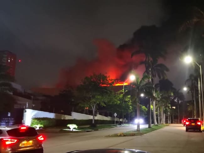 Incendio en centro comercial Buenavista de Barranquilla
