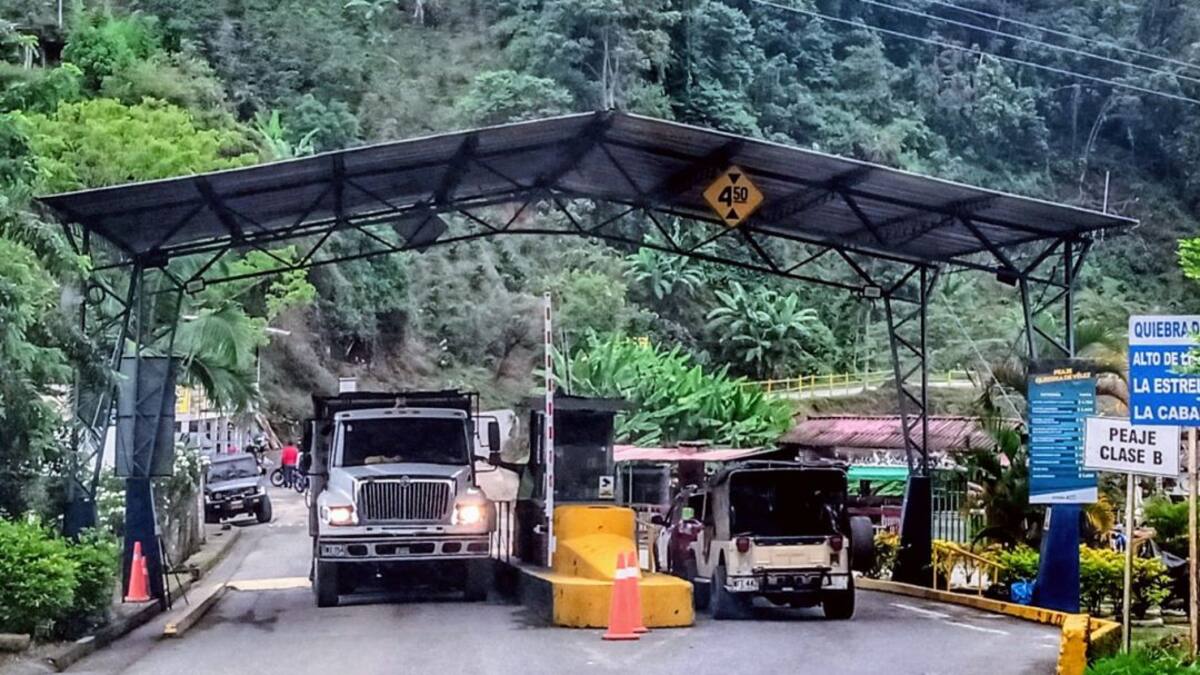 Peajes de la Gobernación de Caldas aumentan sus tarifas