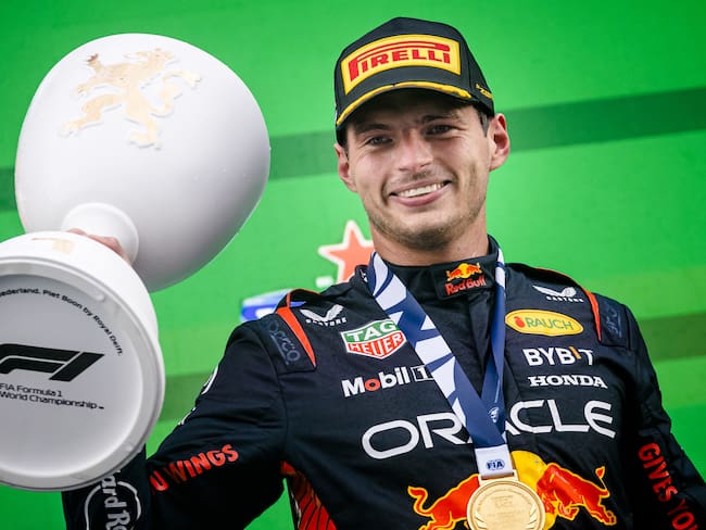 Max Verstappen (Red Bull) en el podio del Gran Premio de Países Bajos