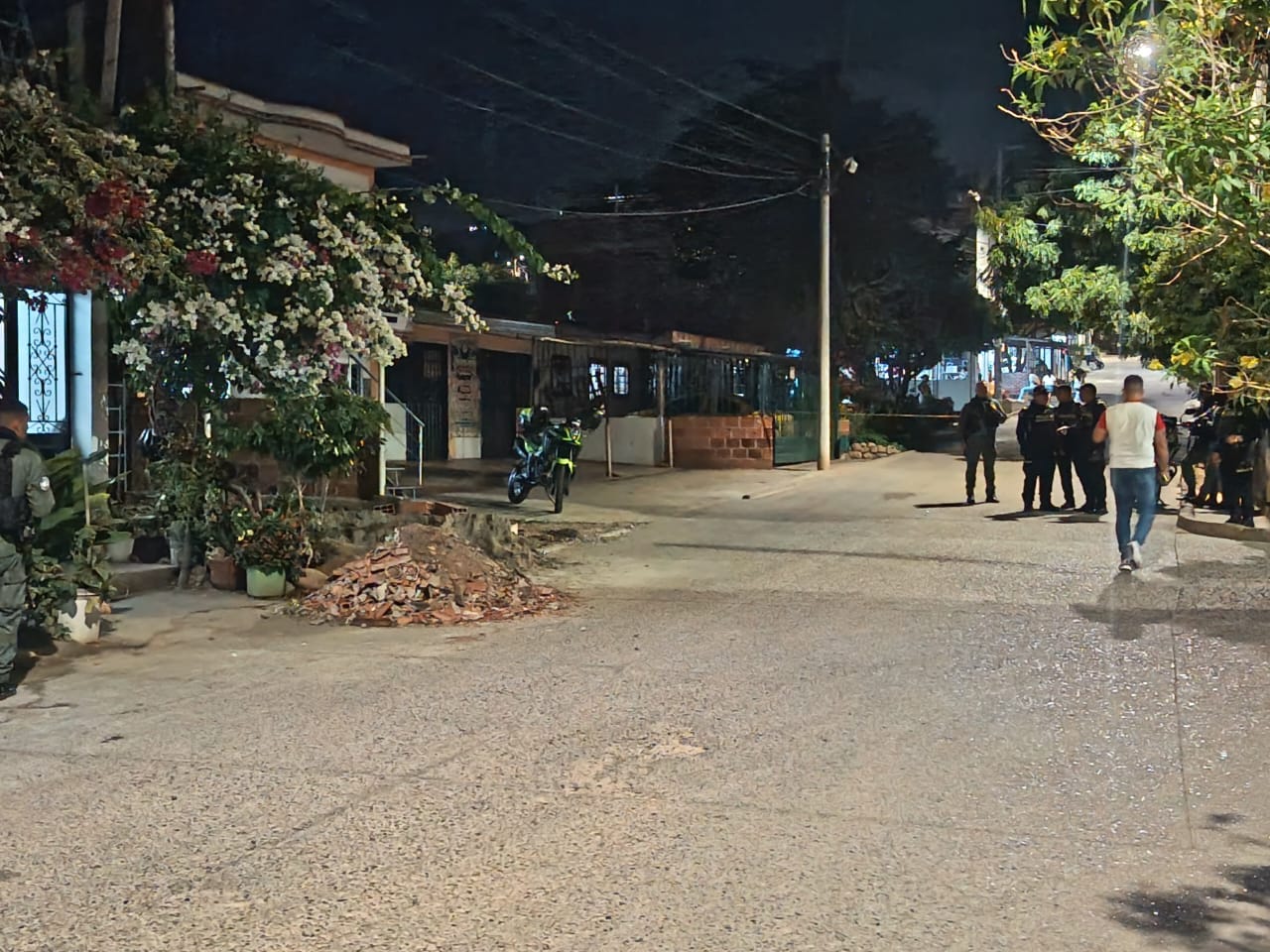 Ataque sicarial en un establecimiento comercial de Villa del Rosario. / Foto: Cortesía.