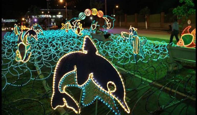 Los parques de Barranquilla serán nuevamente decorados con ludes durante el mes de diciembre.