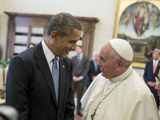 Presidente Barack Obama y el papa Francisco