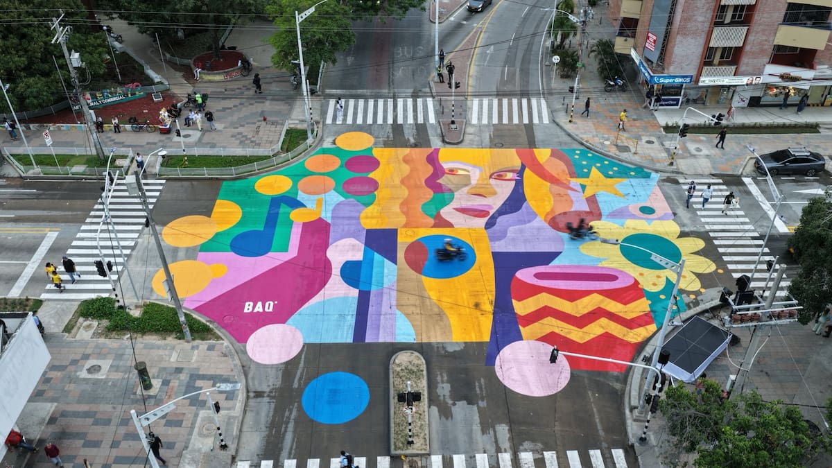 Calle 72 de Barranquilla se transforma en una galería urbana inspirada en Shakira