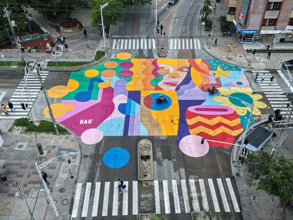 Calle 72 de Barranquilla se transforma en una galería urbana inspirada en Shakira
