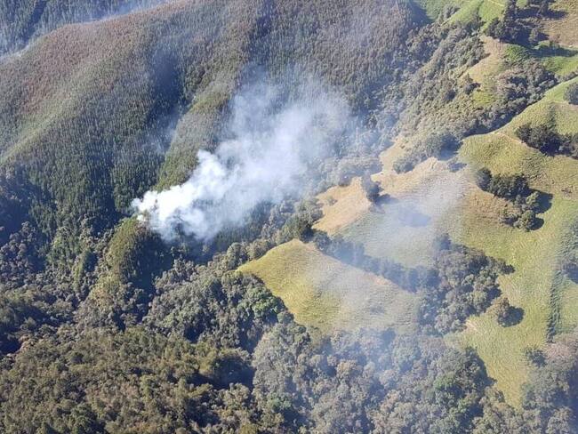 Incendios forestales en Colombia. Foto: Colprensa. 
