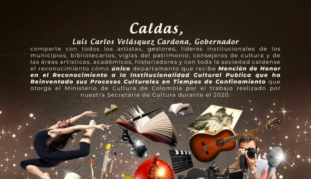 Mención de Honor para la Gobernación de Caldas