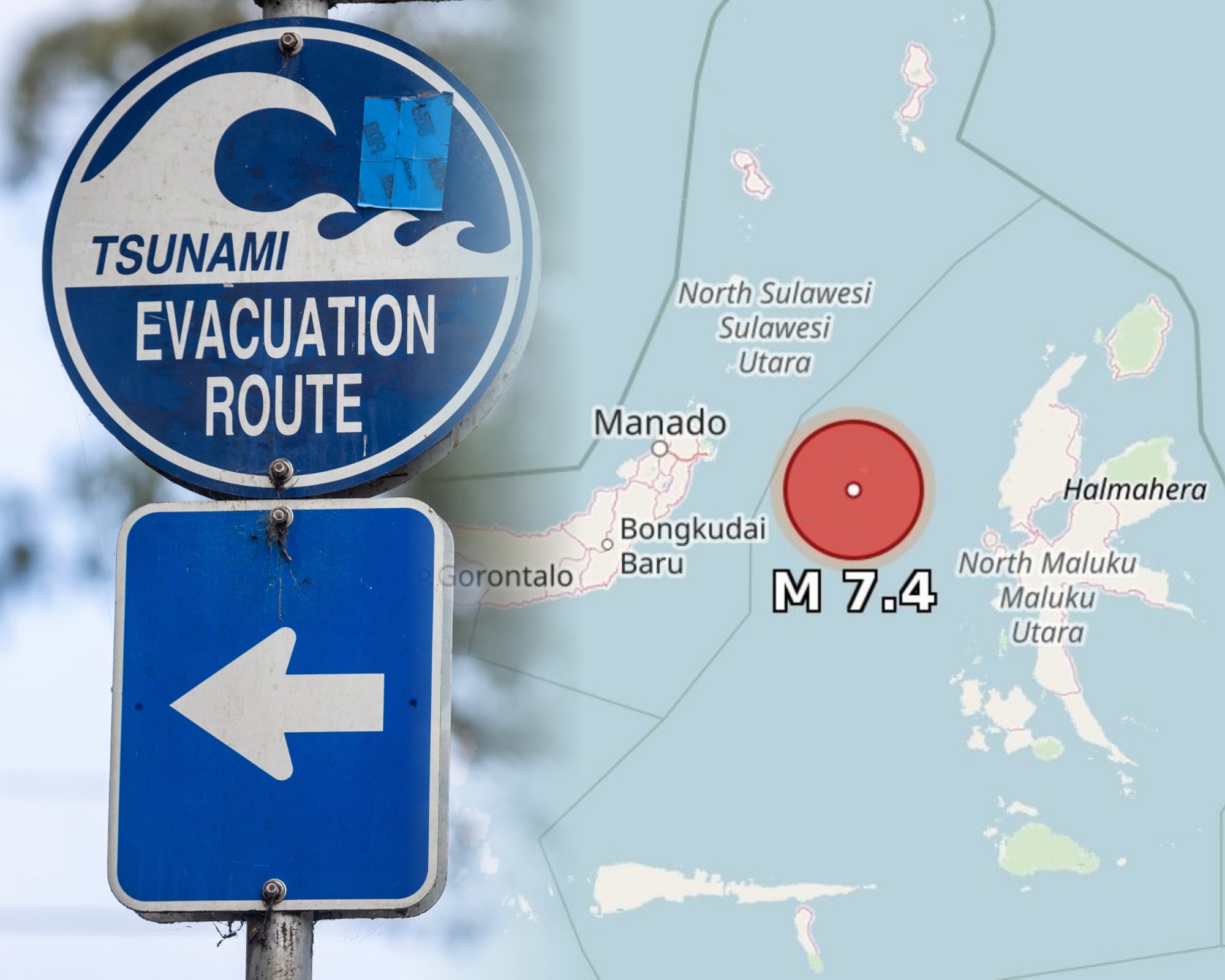 Según el Centro de Alertas de Tsunamis del Pacífico, hay alerta de oleadas peligrosas en las zonas costeras de Indonesia, Filipinas y Malasia.
(Foto:    Cortesía / Getty / Caracol Radio)
