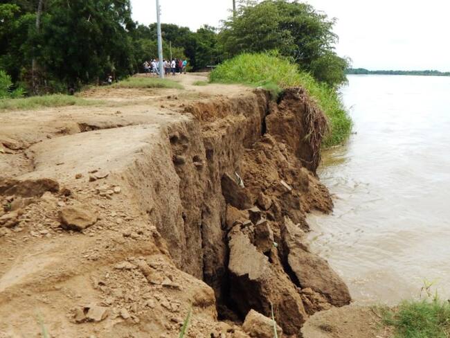 20 familias ribereñas de Magangué amenazadas por erosión