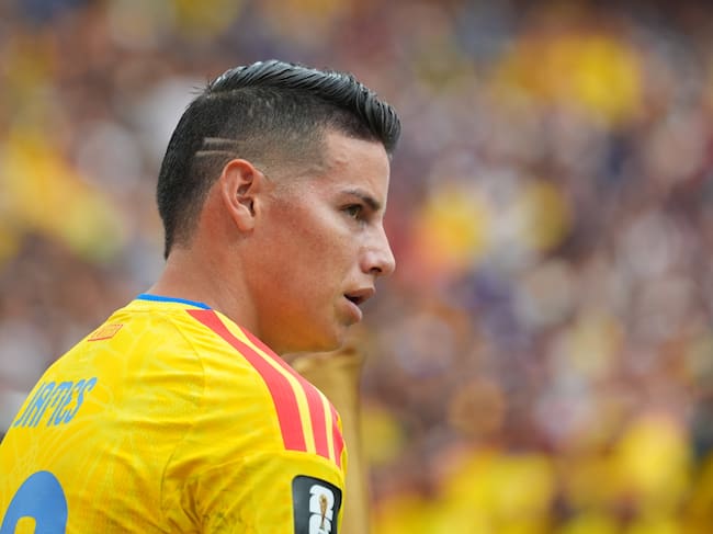 James Rodríguez durante su participación en la pasada Copa del Mundo. (Photo by Ercin Erturk/Anadolu via Getty Images)
