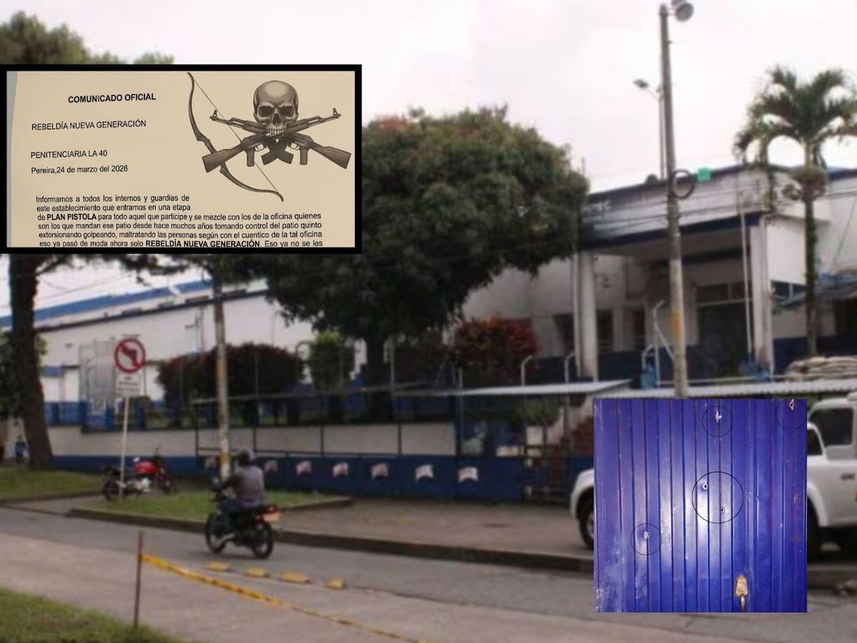 Disparos y panfletos con amenazas en la cárcel La 40 de Pereira; activan Consejo de Seguridad